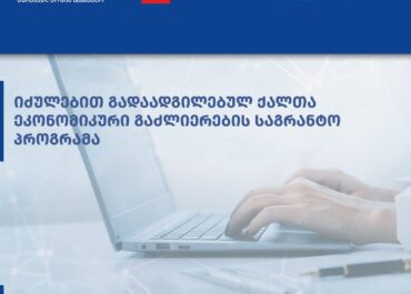 დევნილ ქალთა ეკონომიკური გაძლიერების პროგრამის ფარგლებში განაცხადების მიღება იწყება