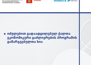 თვითდასაქმების ხელშეწყობის მიზნით სააგენტო დევნილ ქალთა პროექტებს დააფინანსებს